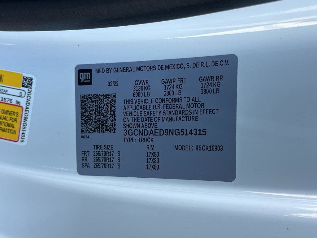 Used 2022 Chevrolet Silverado 1500 W/T w/ WT Value Package image 45