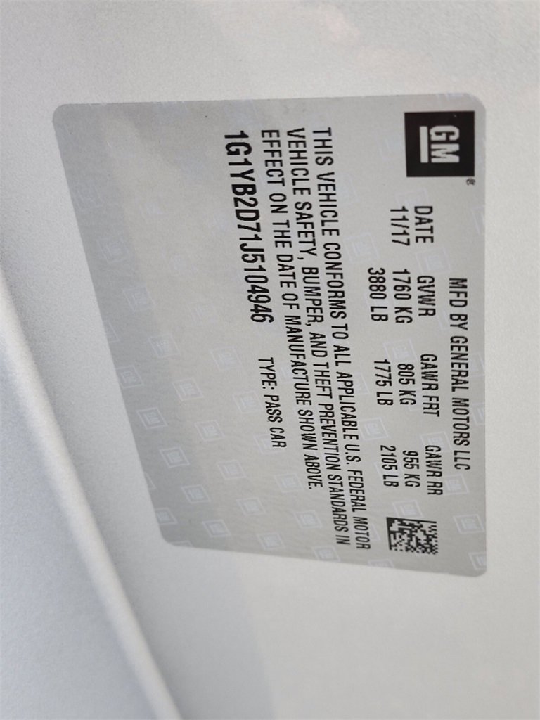 Used 2018 Chevrolet Corvette Stingray Coupe w/ 1LT image 23