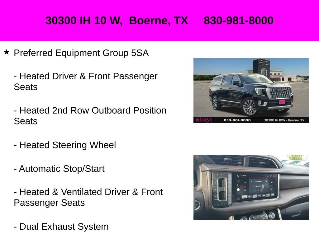 Used 2022 GMC Yukon XL Denali w/ Denali Premium Package RWD image 30