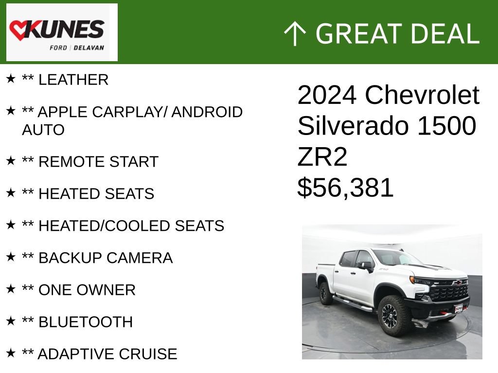 Used 2024 Chevrolet Silverado 1500 ZR2 w/ Technology Package AWD/4WD image 2