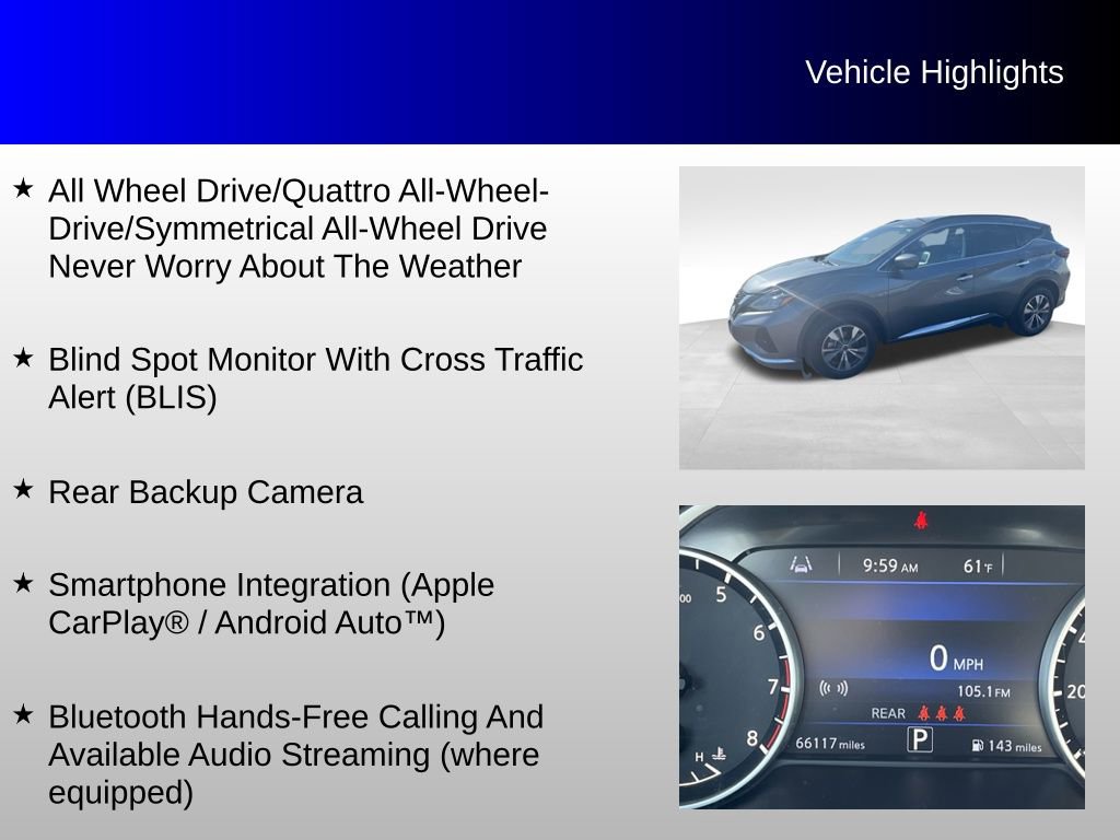 Used 2023 Nissan Murano SV AWD/4WD image 4
