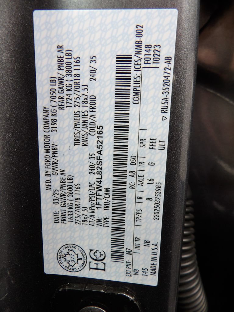 Used 2025 Ford F150 Tremor w/ Equipment Group 402A High AWD/4WD image 62