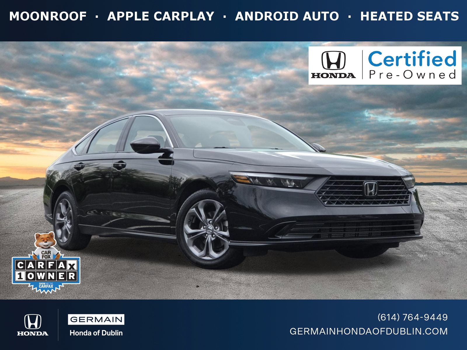 Certified 2024 Honda Accord EX