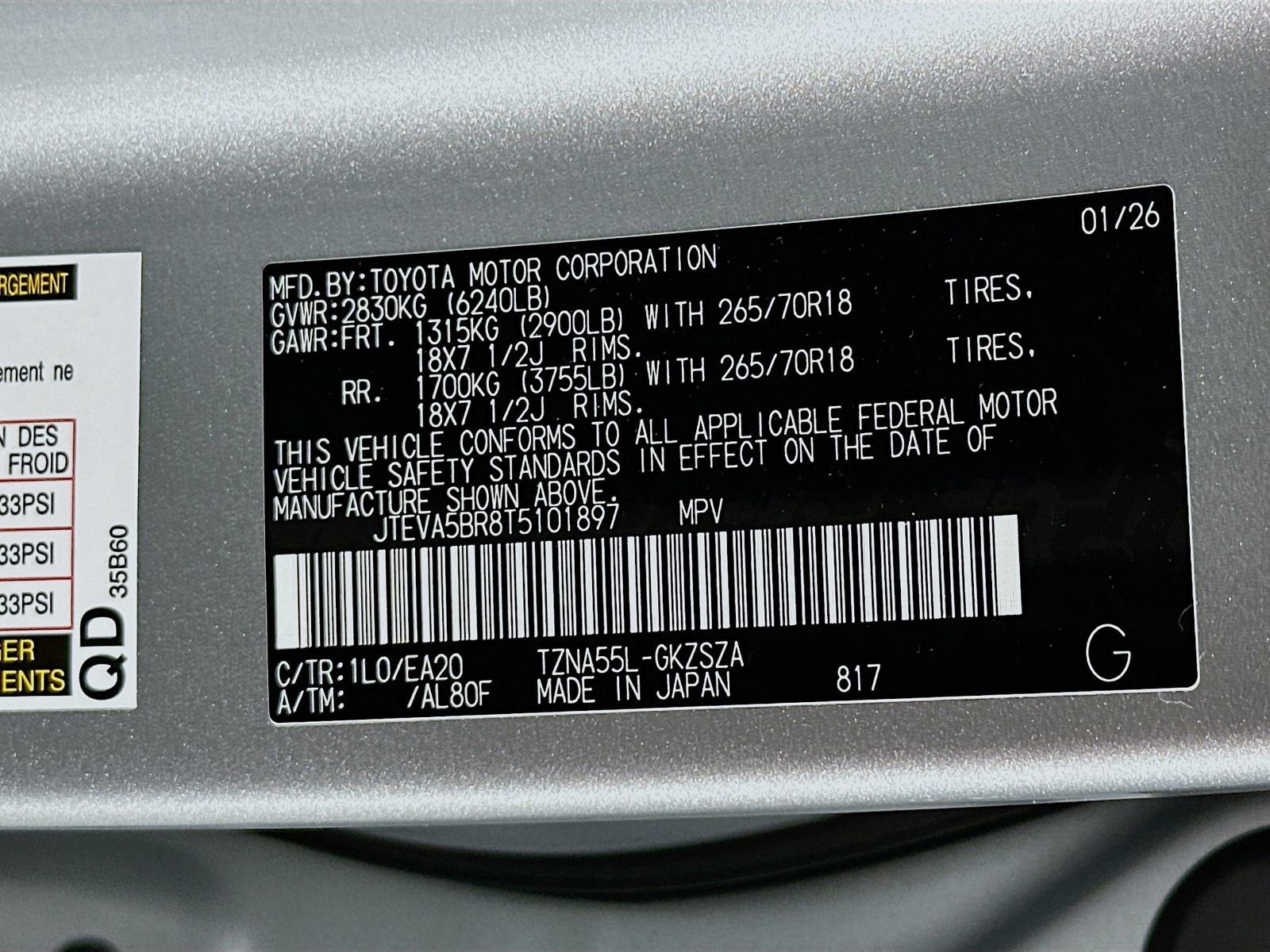 New 2026 Toyota 4Runner TRD Off-Road Premium AWD/4WD image 34