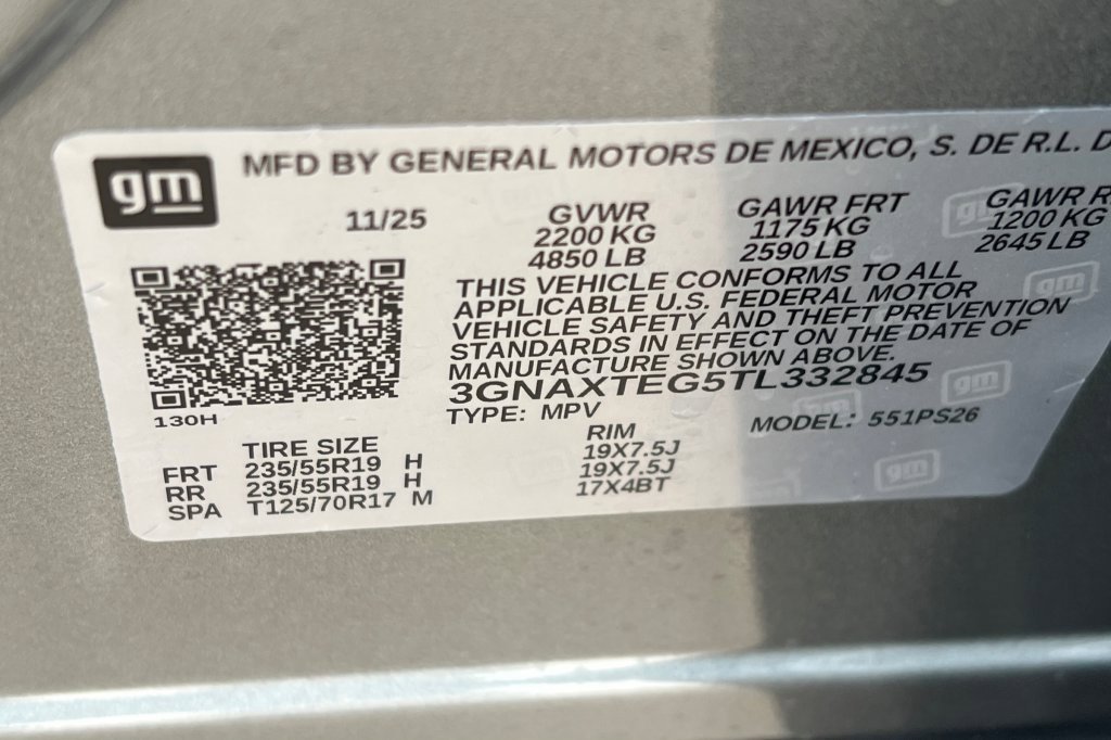 New 2026 Chevrolet Equinox RS w/ Convenience Package III image 23