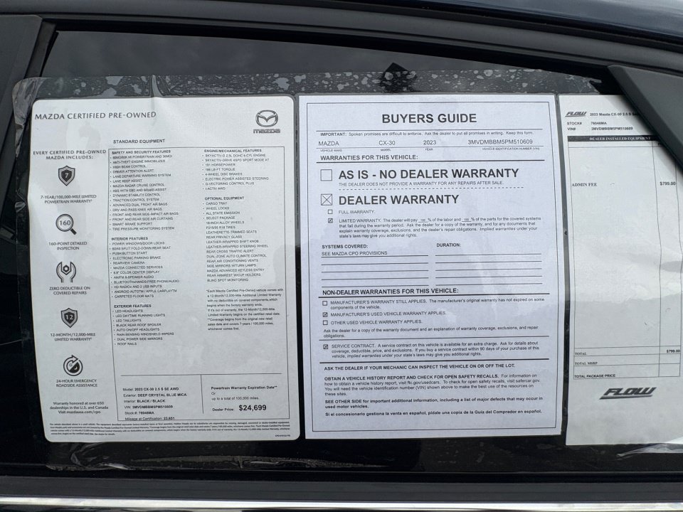 Certified 2023 MAZDA CX-30 AWD 2.5 S w/ Select Package image 33