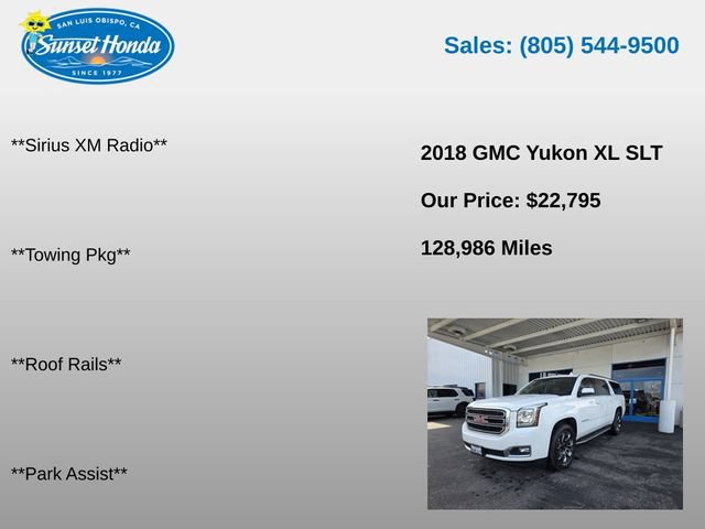 Used 2018 GMC Yukon XL SLT w/ Open Road Package AWD/4WD image 7