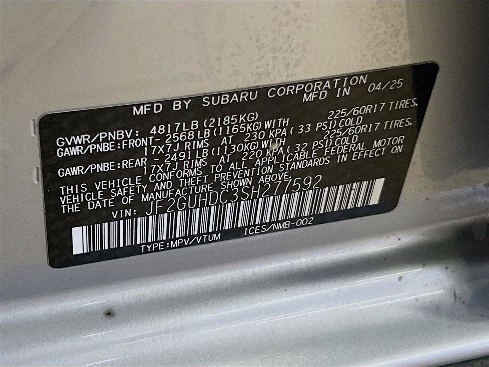 Certified 2025 Subaru Crosstrek 2.0i Premium image 35