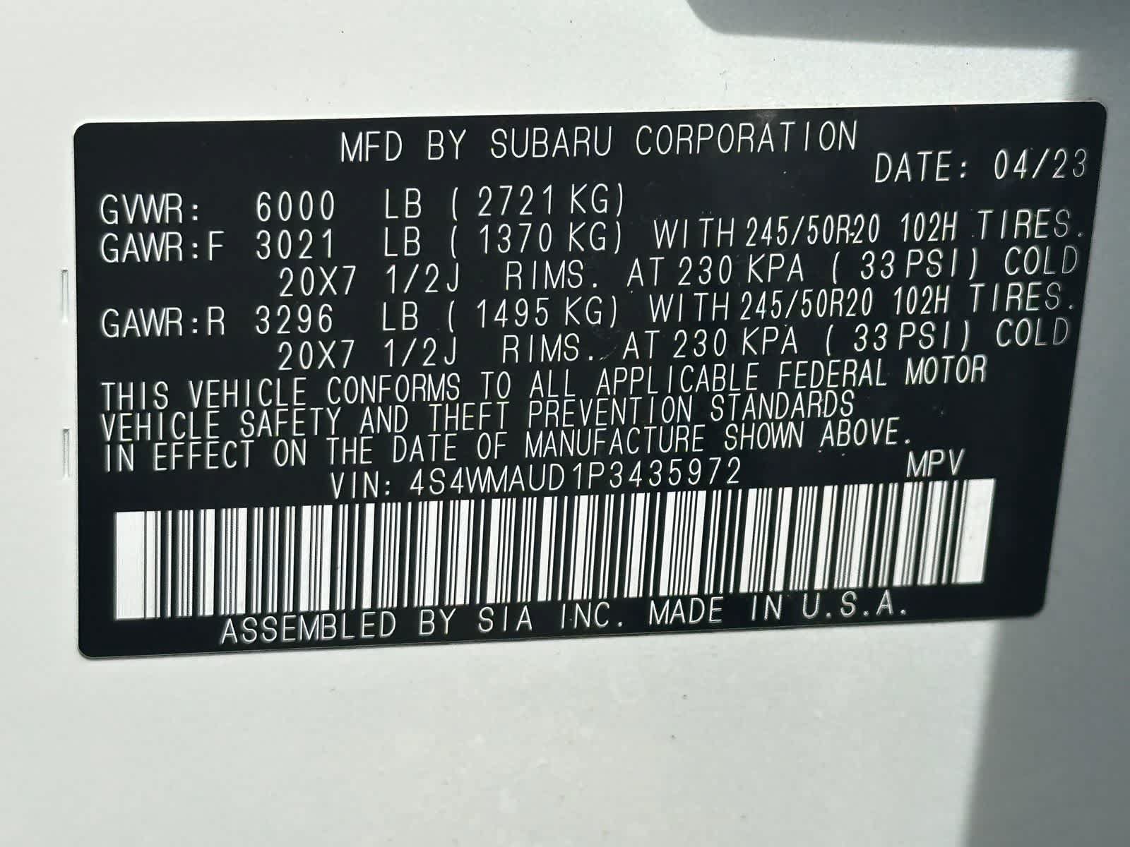 Certified 2023 Subaru Ascent Limited w/ Technology Package AWD/4WD image 33