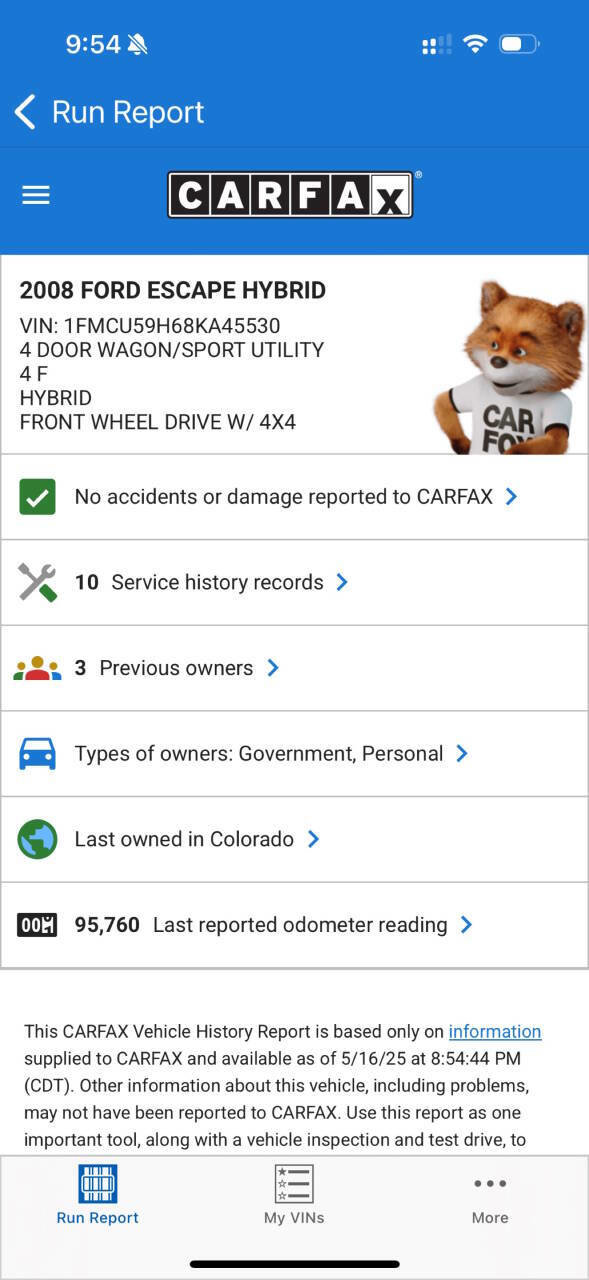 Used 2008 Ford Escape 4WD Hybrid image 6