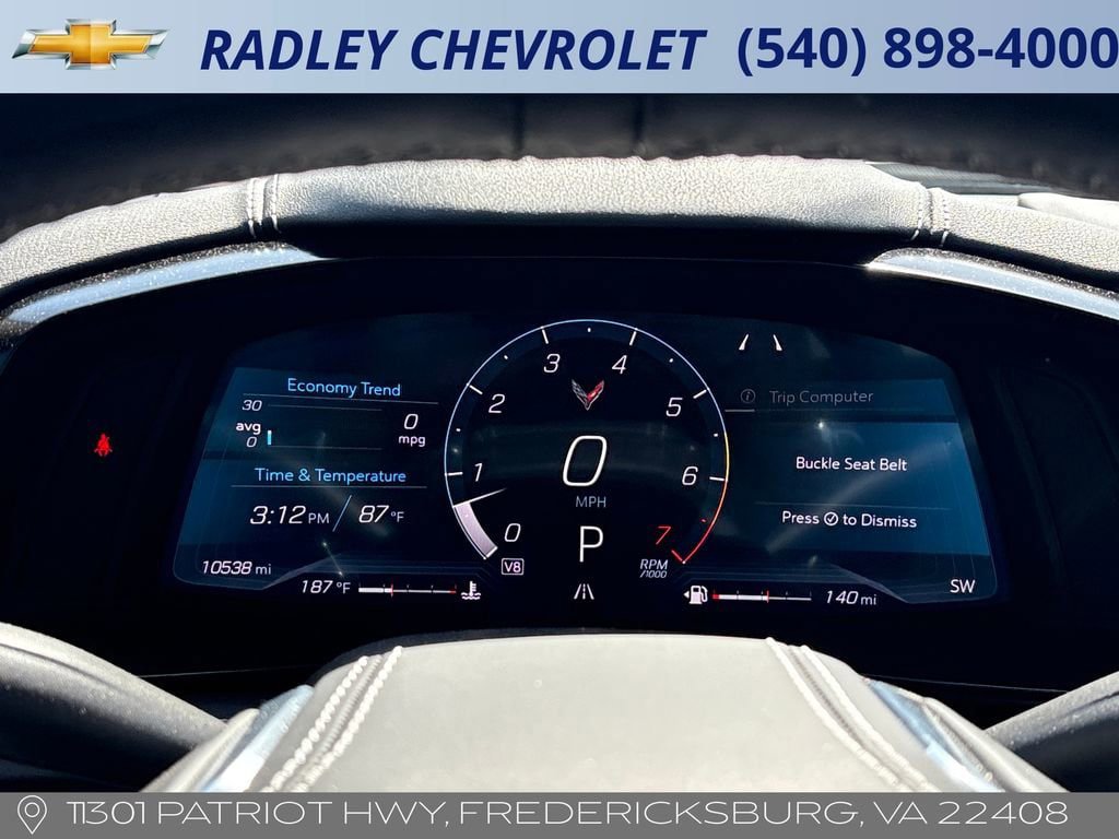 Certified 2025 Chevrolet Corvette Stingray Preferred Cpe w/ Battery Protection Package RWD image 7