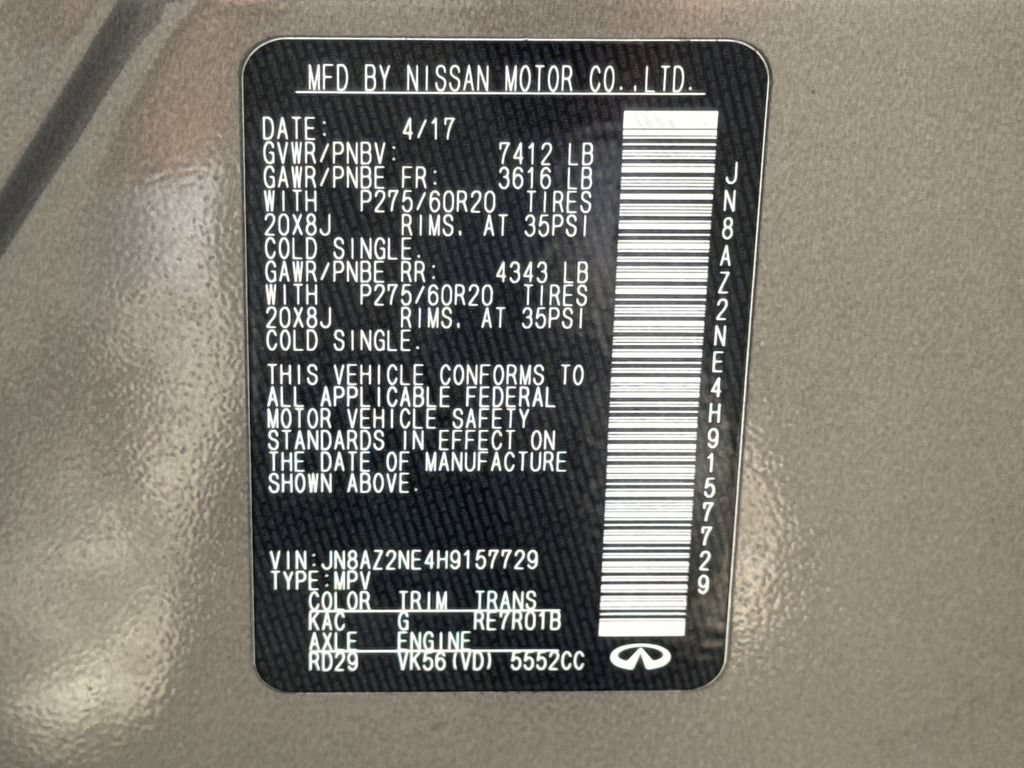 Used 2017 INFINITI QX80 4WD image 31