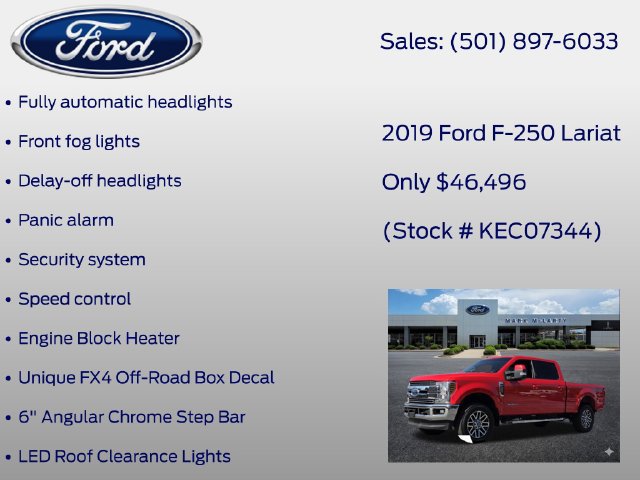 Certified 2019 Ford F250 Lariat w/ Lariat Value Package AWD/4WD image 37