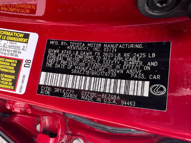 Used 2024 Lexus ES 350 w/ Technology Package FWD image 38