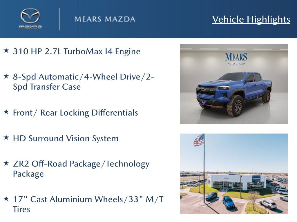 Used 2026 Chevrolet Colorado ZR2 w/ Technology Package image 2