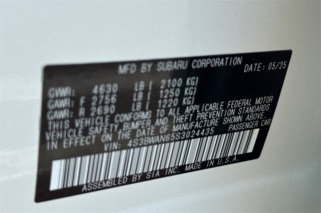 New 2025 Subaru Legacy Limited image 37