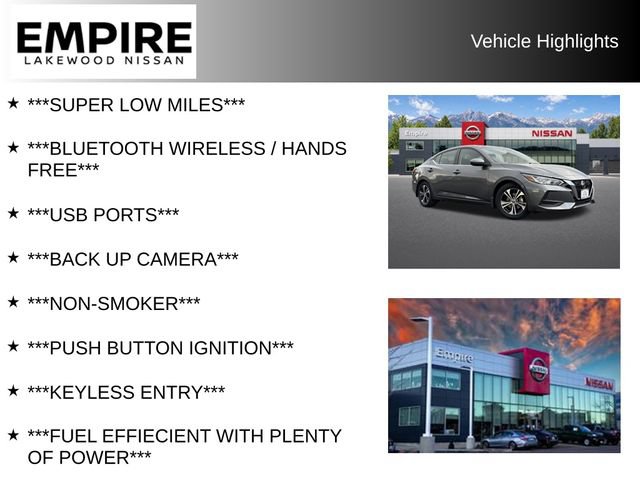 Used 2023 Nissan Sentra SV w/ Trunk Package FWD image 2