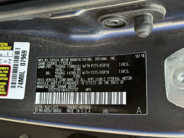 Used 2019 Toyota Sequoia SR5 w/ Premium Package RWD image 36