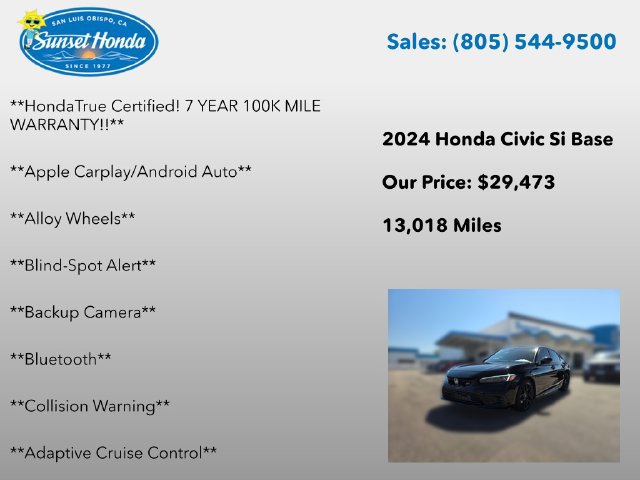 Certified 2024 Honda Civic Si image 5