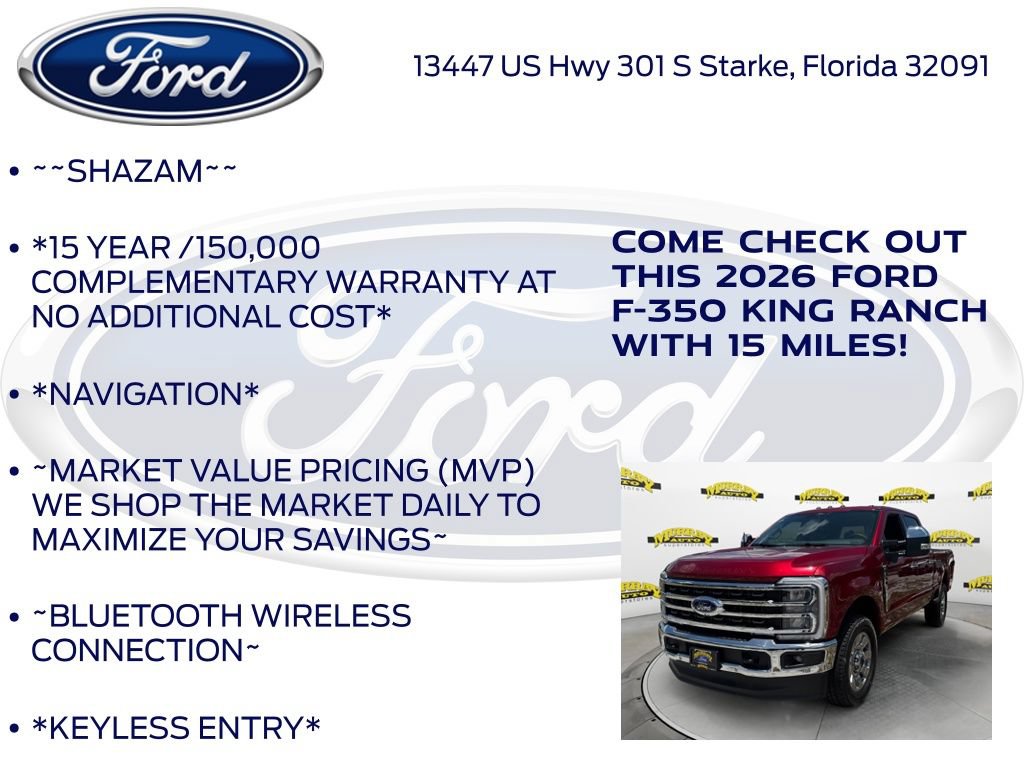New 2026 Ford F350 King Ranch w/ Chrome Package AWD/4WD image 5