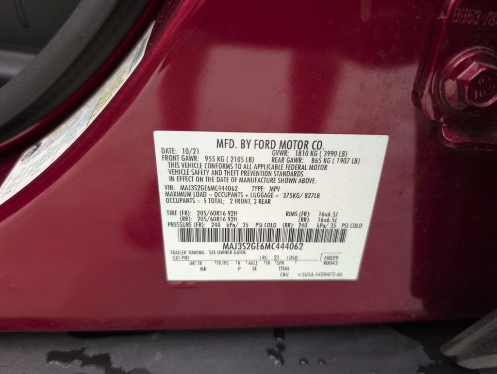 Used 2021 Ford EcoSport SE FWD image 40