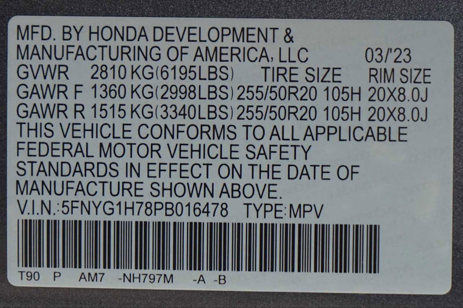 Certified 2023 Honda Pilot Touring image 30