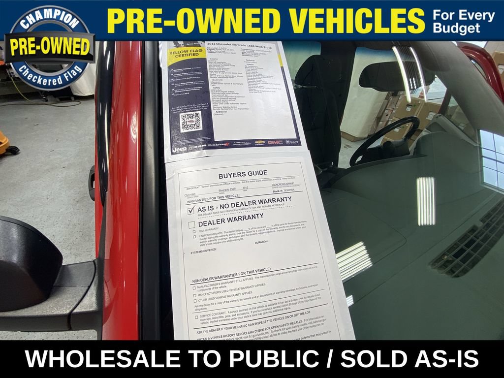 Used 2012 Chevrolet Silverado 1500 W/T w/ LS Package RWD image 36