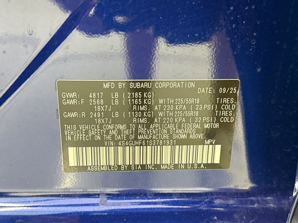 New 2025 Subaru Crosstrek 2.5i Sport image 27