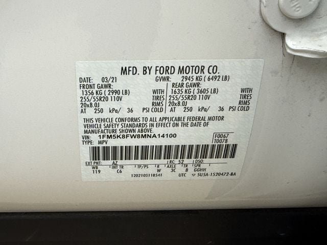 Used 2021 Ford Explorer Limited w/ Hybrid Equipment Group 310A AWD/4WD image 39