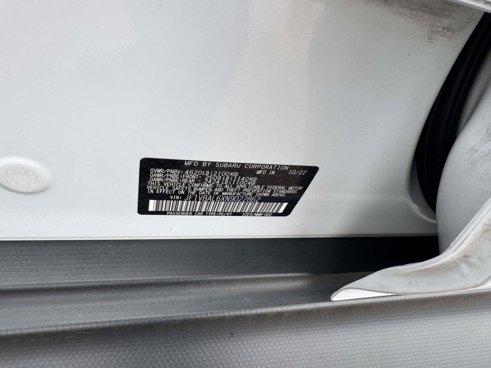Used 2022 Subaru WRX Limited image 24