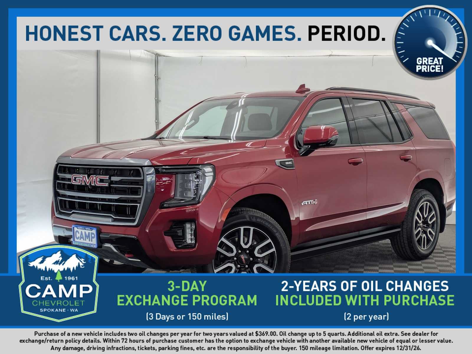 Used 2022 GMC Yukon AT4 AWD/4WD image 1