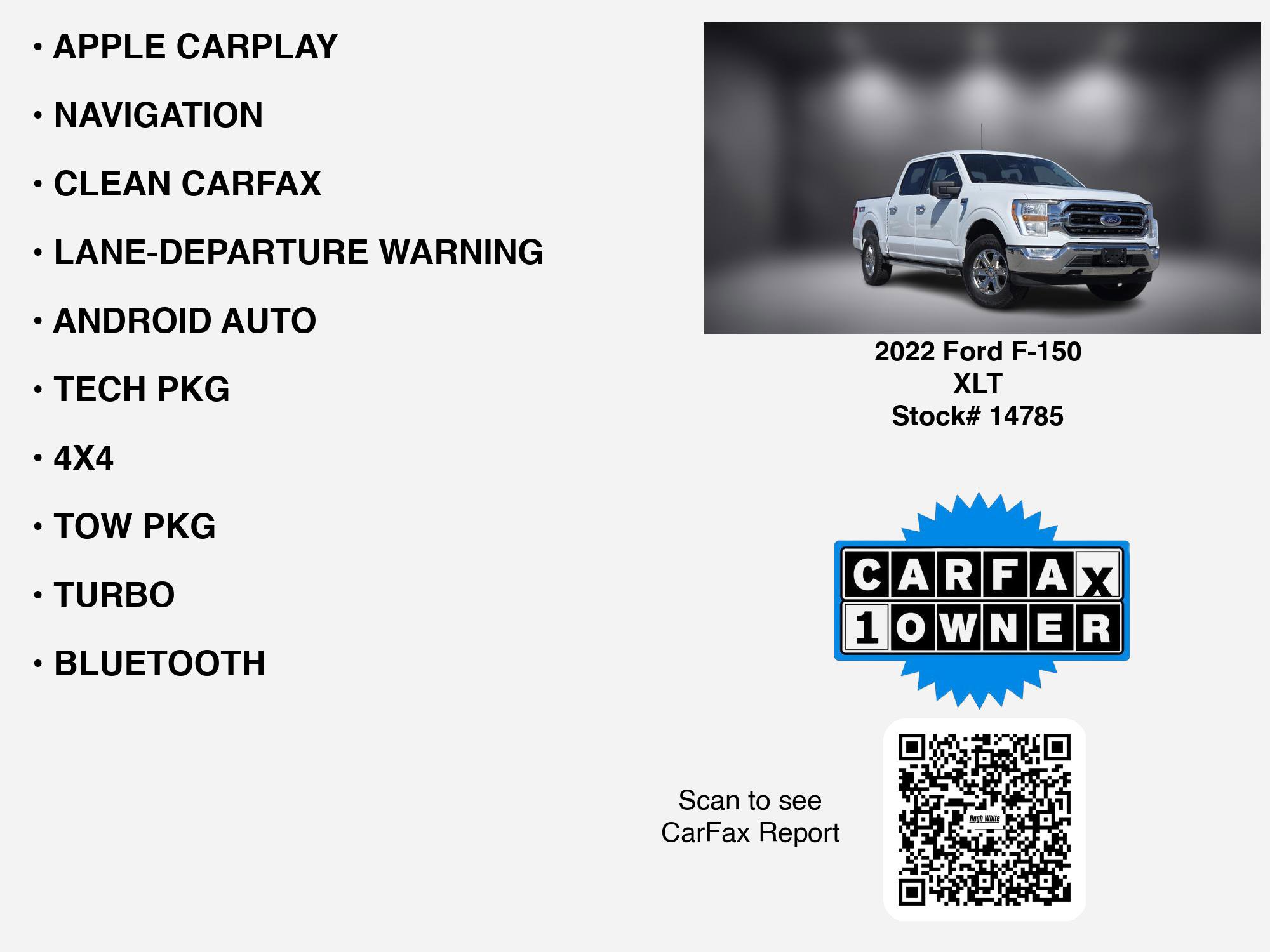 Used 2022 Ford F150 XLT w/ Equipment Group 301A Mid image 7