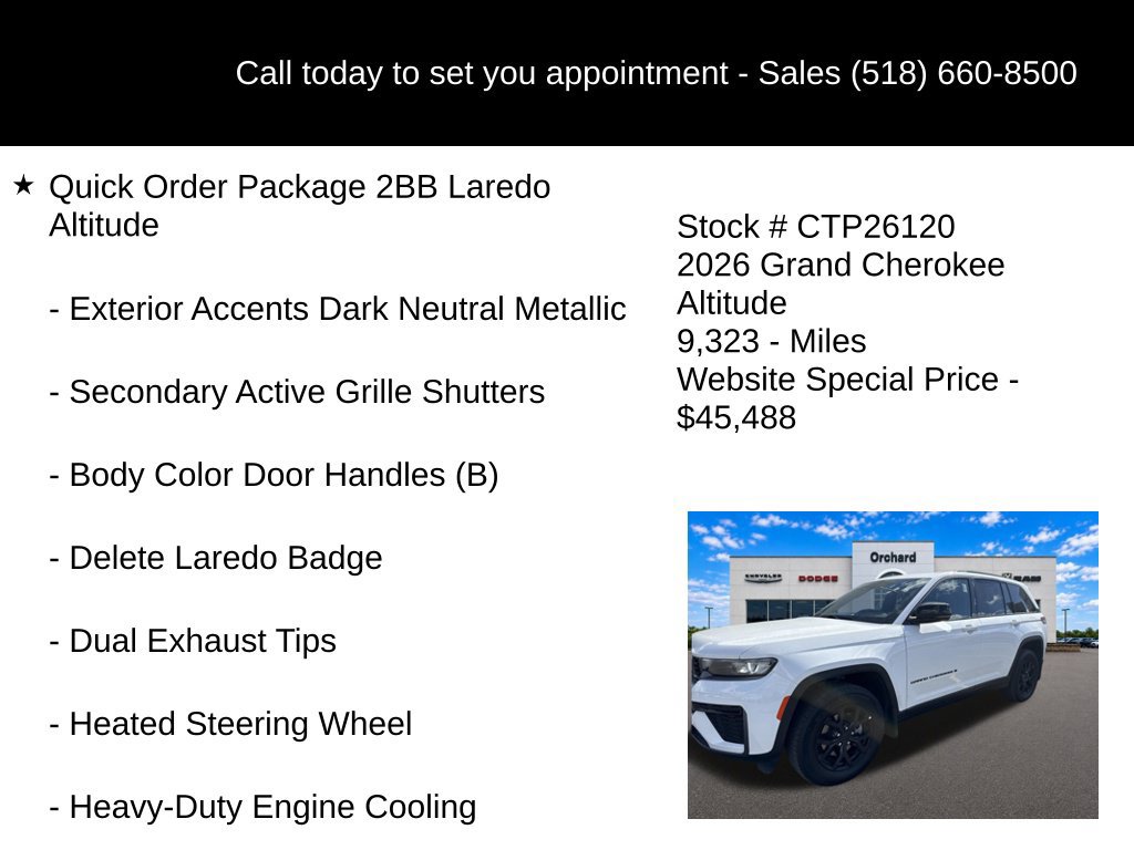 Used 2026 Jeep Grand Cherokee Altitude AWD/4WD image 15