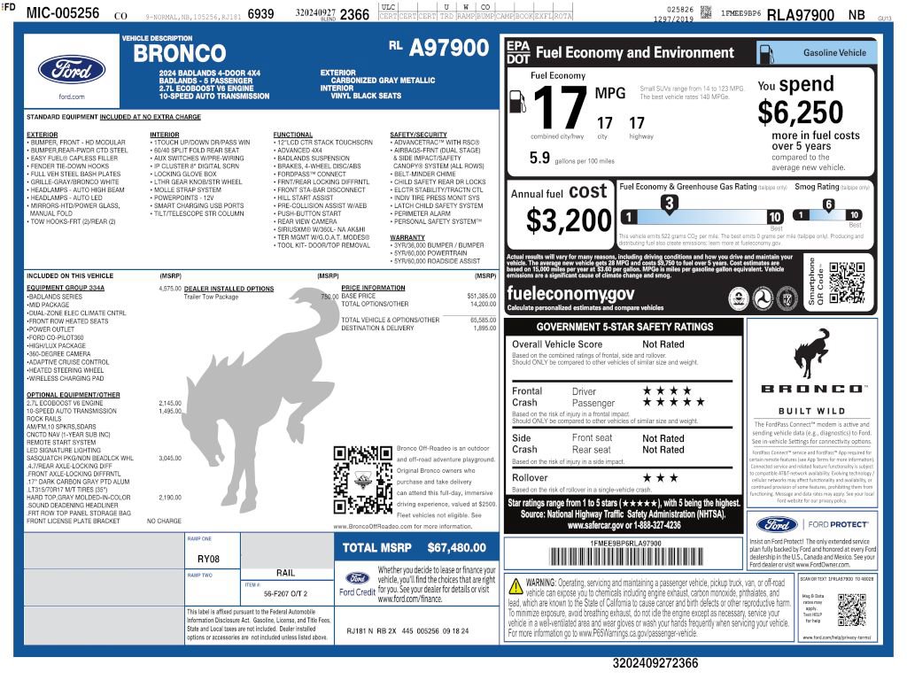 Used 2024 Ford Bronco Badlands AWD/4WD image 4
