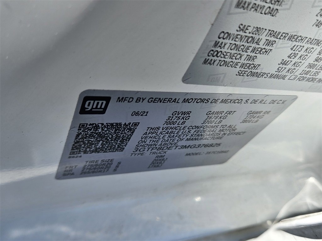 Used 2021 GMC Sierra 1500 SLT w/ SLT Premium Package image 19