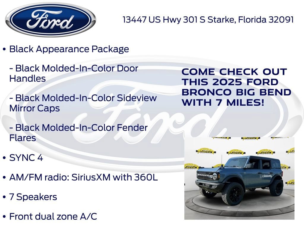 New 2025 Ford Bronco Big Bend image 15