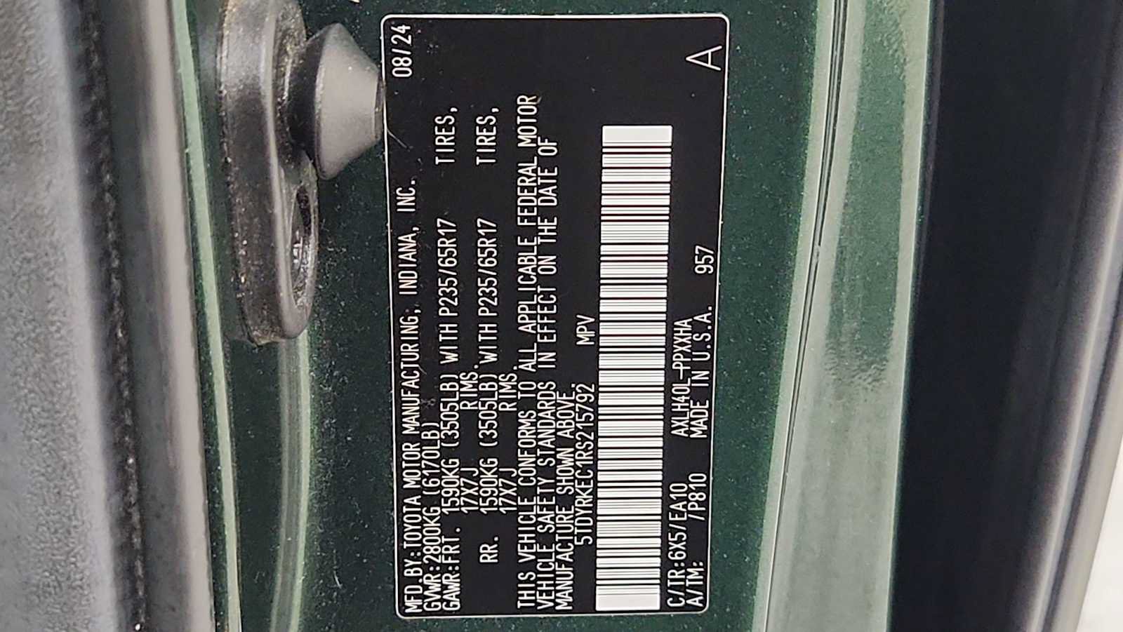 Certified 2024 Toyota Sienna XLE FWD image 11