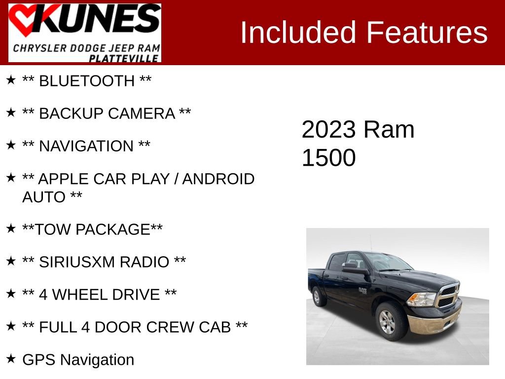 Used 2023 RAM 1500 Classic SLT w/ Trailer & Traction Group image 2