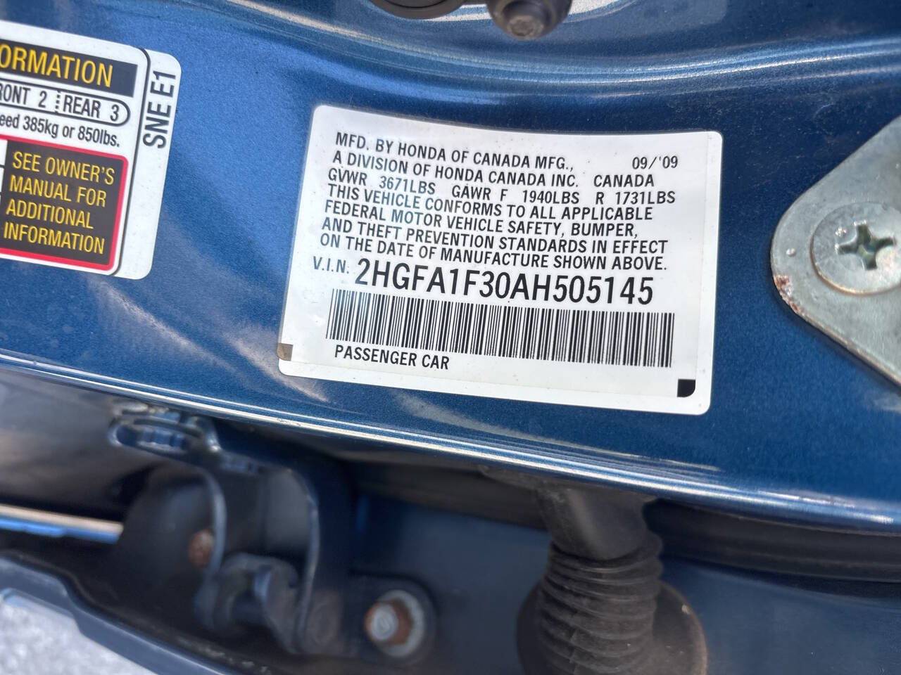 Used 2010 Honda Civic DX-VP image 19