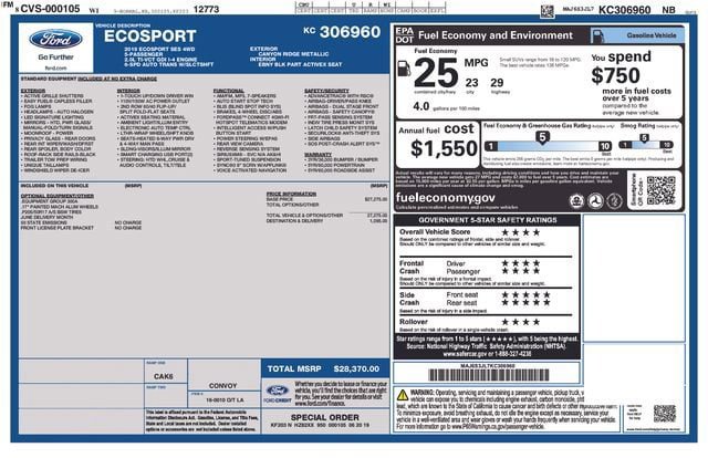 Used 2019 Ford EcoSport SES AWD/4WD image 33