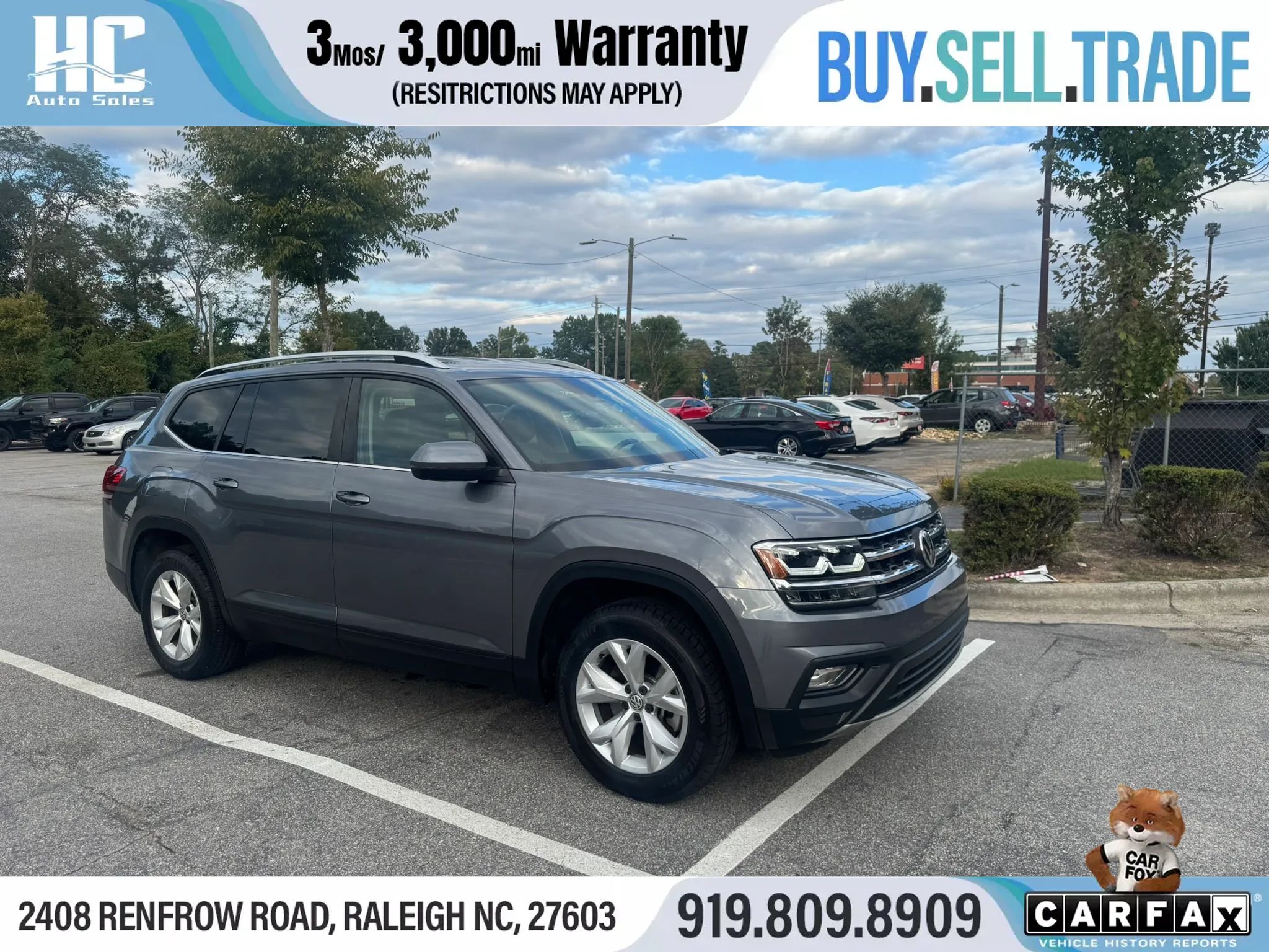 Used 2019 Volkswagen Atlas SE FWD image 7