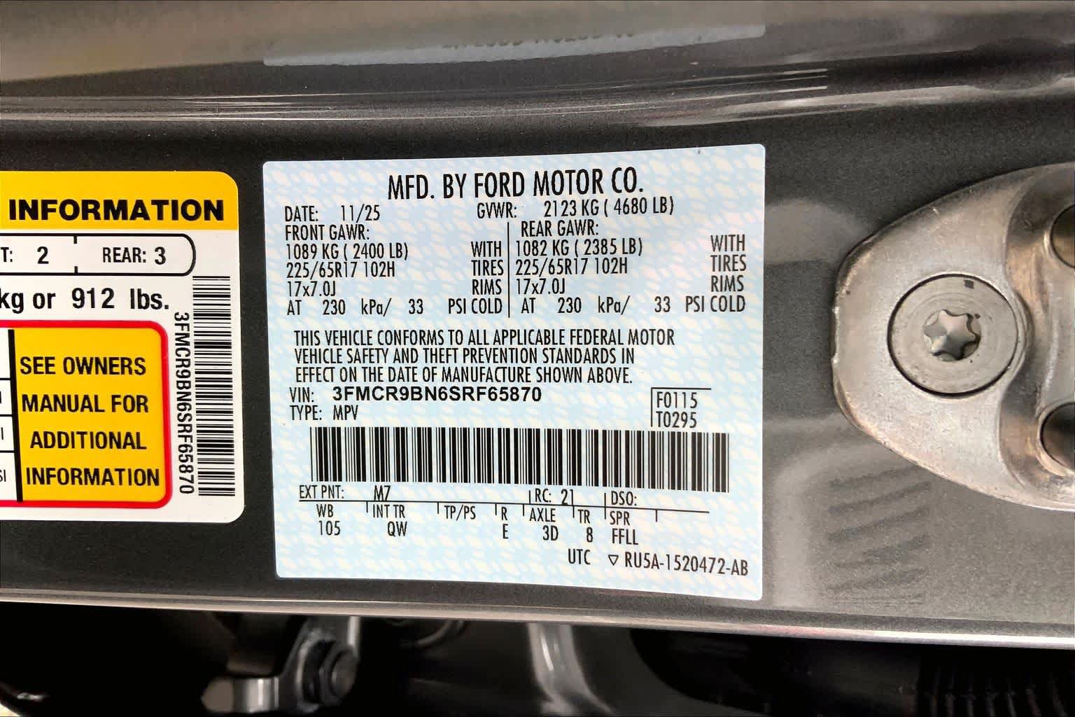 New 2025 Ford Bronco Sport Big Bend AWD/4WD image 16