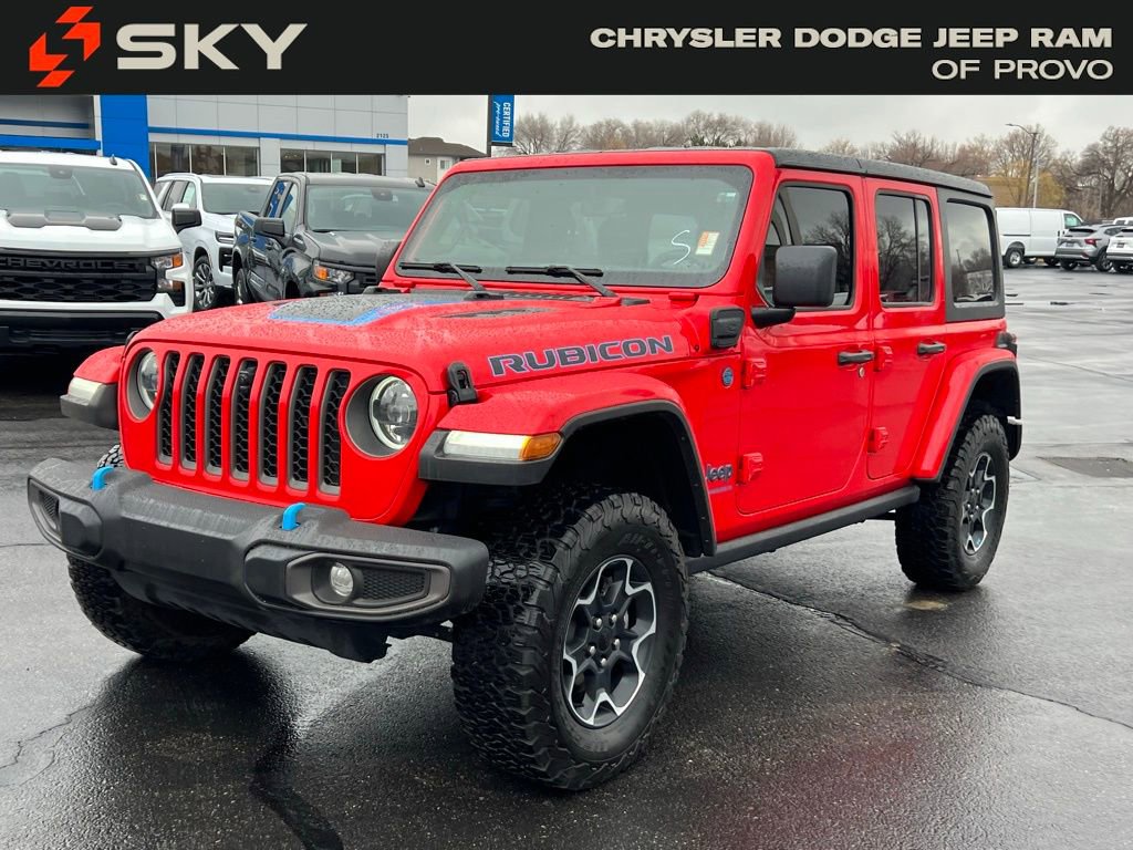 Used 2023 Jeep Wrangler Unlimited Rubicon 4xe w/ Cold Weather Group image 2