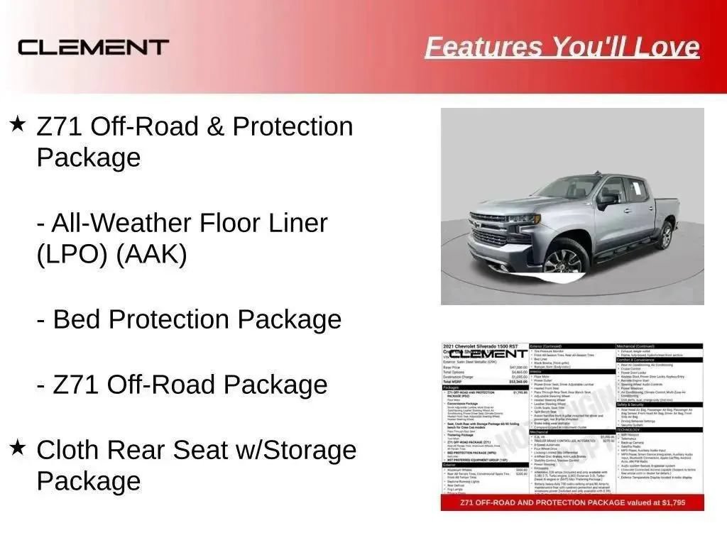 Used 2021 Chevrolet Silverado 1500 RST AWD/4WD image 80
