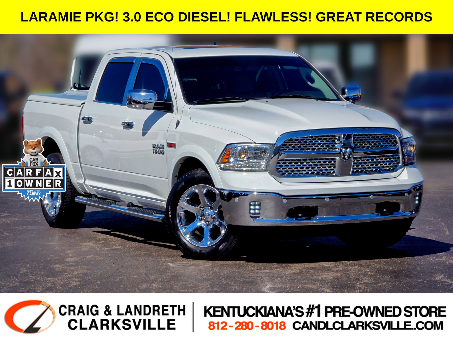 Used 2018 RAM 1500 Laramie w/ Convenience Group AWD/4WD image 1