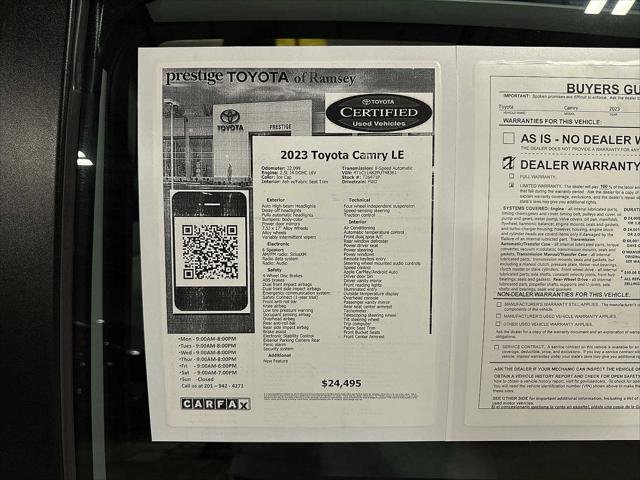 Certified 2023 Toyota Camry LE image 13