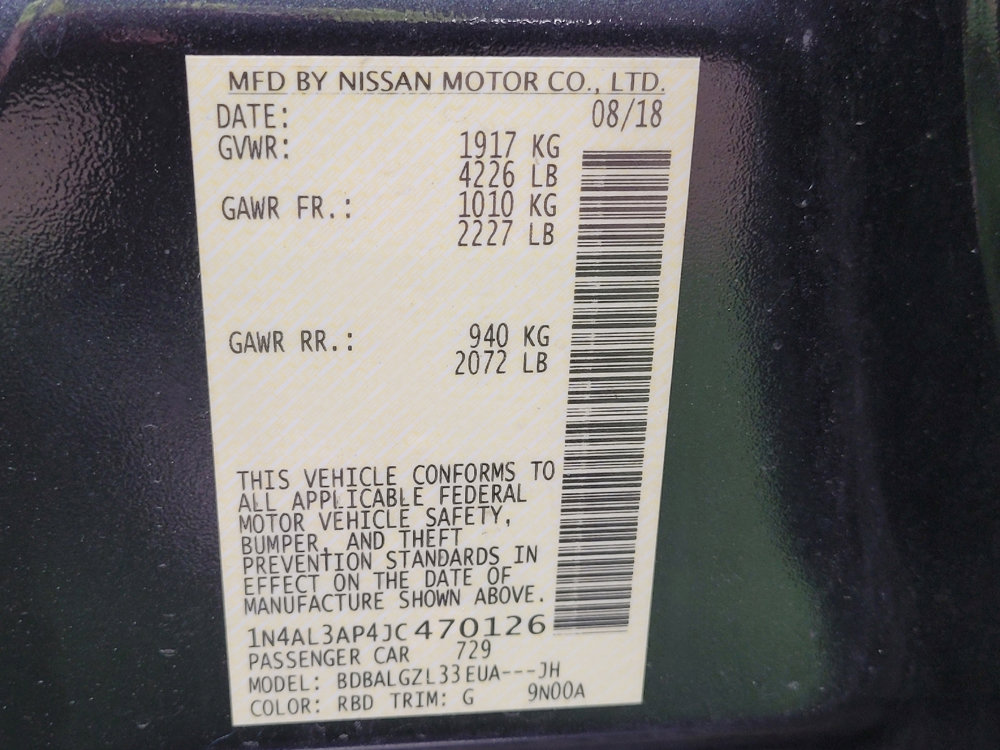 Used 2018 Nissan Altima 2.5 S w/ S Convenience Package image 33