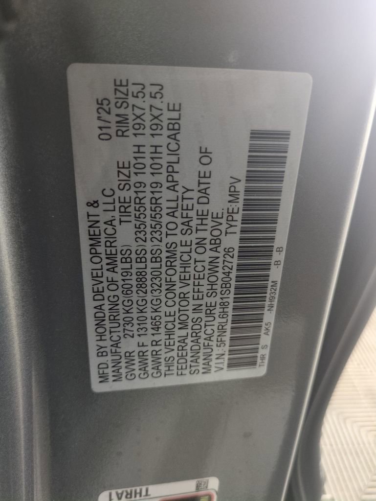 Certified 2025 Honda Odyssey Touring image 34