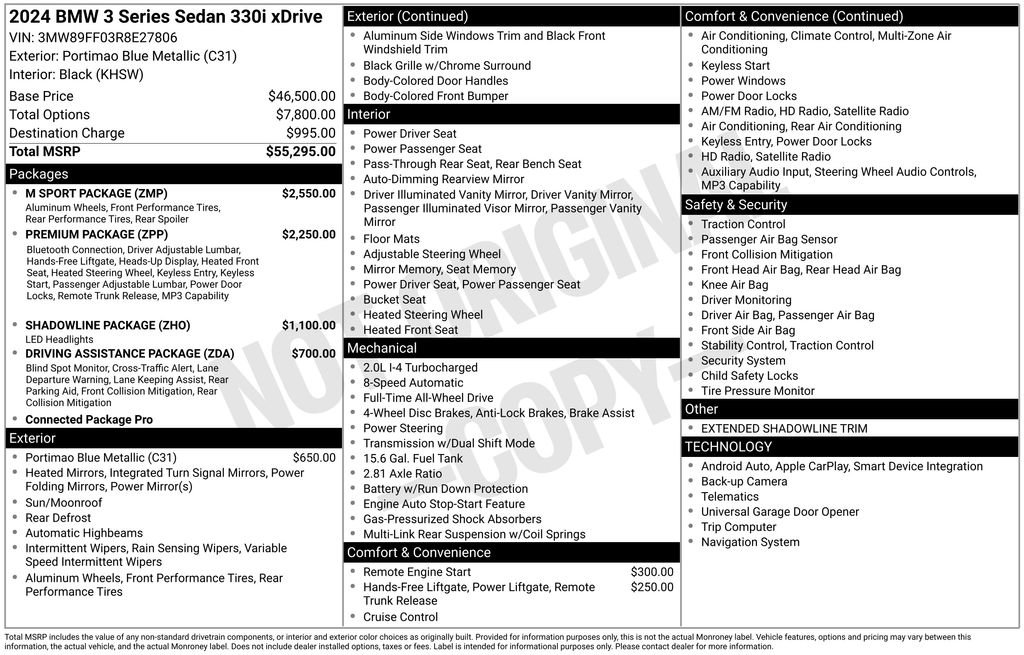 Certified 2024 BMW 330i xDrive Sedan w/ M Sport Package image 40