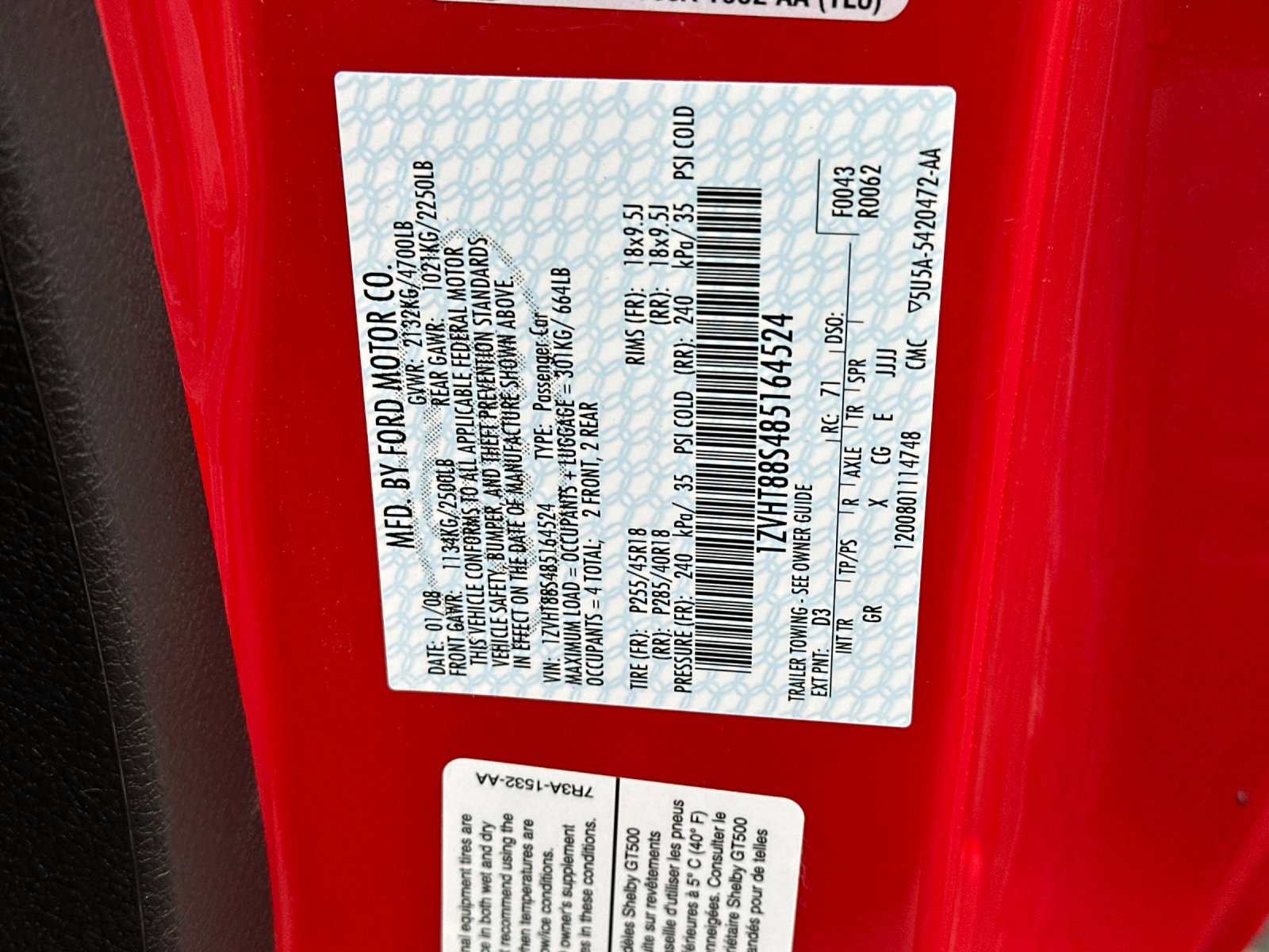 Used 2008 Ford Mustang Shelby GT500 image 26